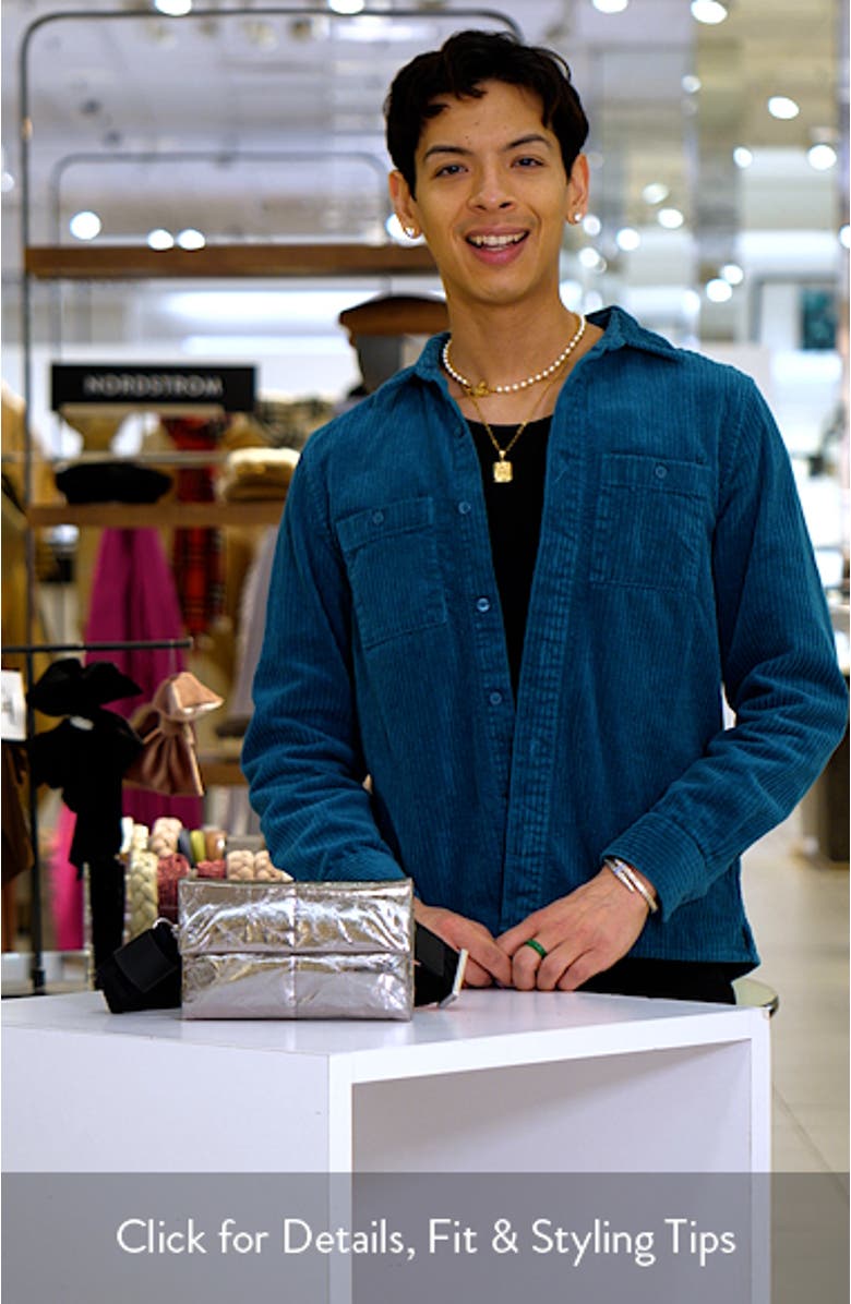 sv9 600パック AllSaints Ezra Quilted Metallic Leather Crossbody Bag | Nordstromrack