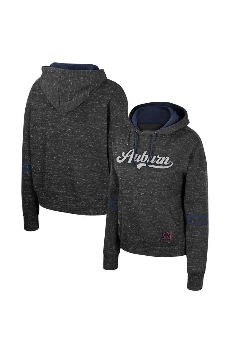 COLOSSEUM Women's Colosseum Charcoal Auburn Tigers Catherine Speckle Pullover Hoodie, Main, color, Charcoal