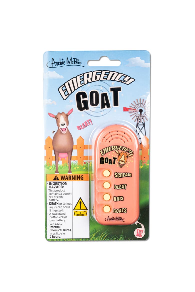 Emergency Goat Novelty Toy, Main, color, Multicolored
