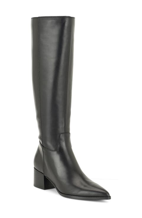 Bridgit Faux Leather Knee High Boot