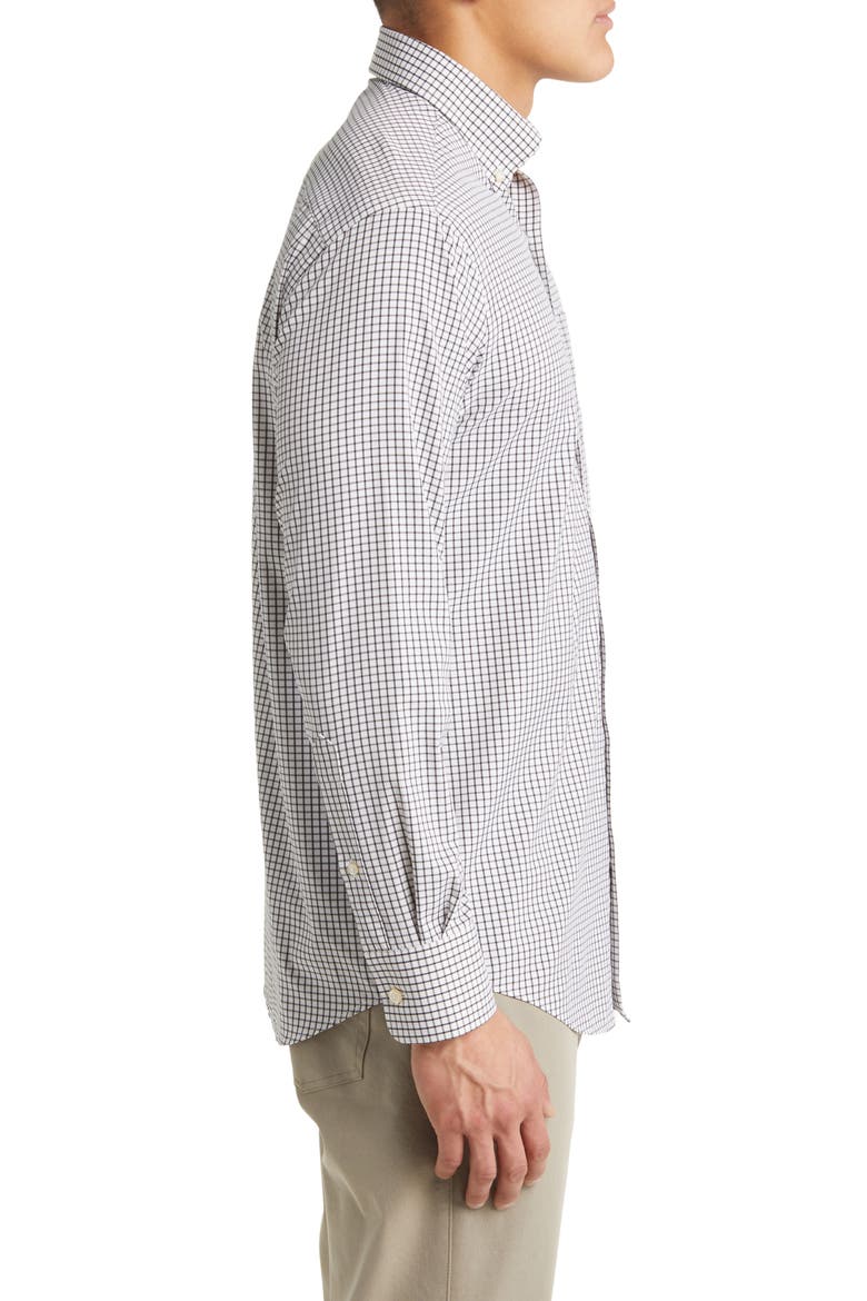 Hanford Performance Twill Button-Down Shirt, Alternate, color, BLACK