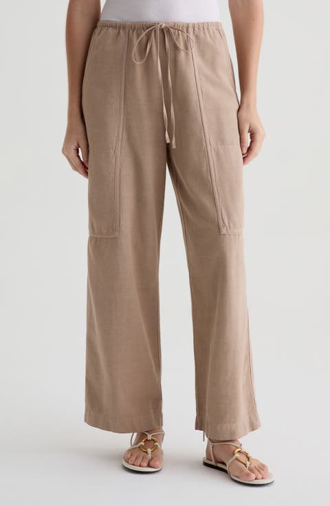 Nina Linen Blend Drawstring Pants