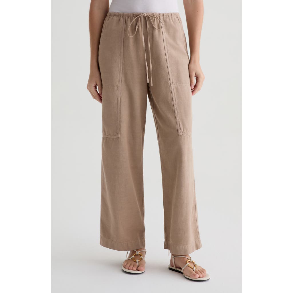 AG AG NINA LINEN BLEND DRAWSTRING PANTS