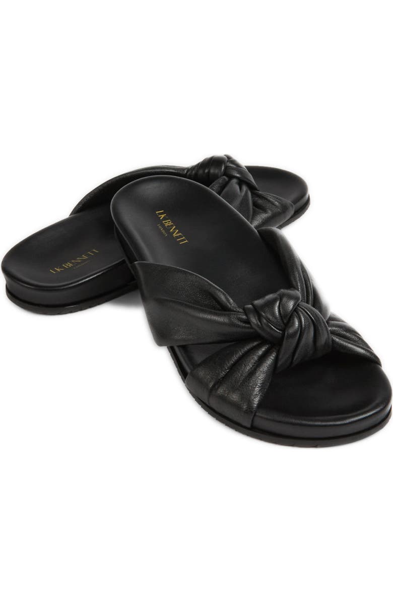 LK Bennett Valerie Knot Slide Sandal, Alternate, color, Bla-Black