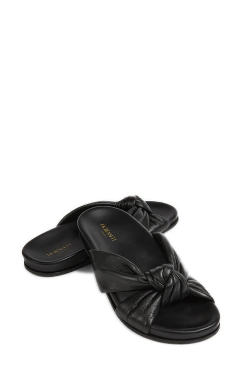 Lk Bennett Valerie Knot Slide Sandal In Black