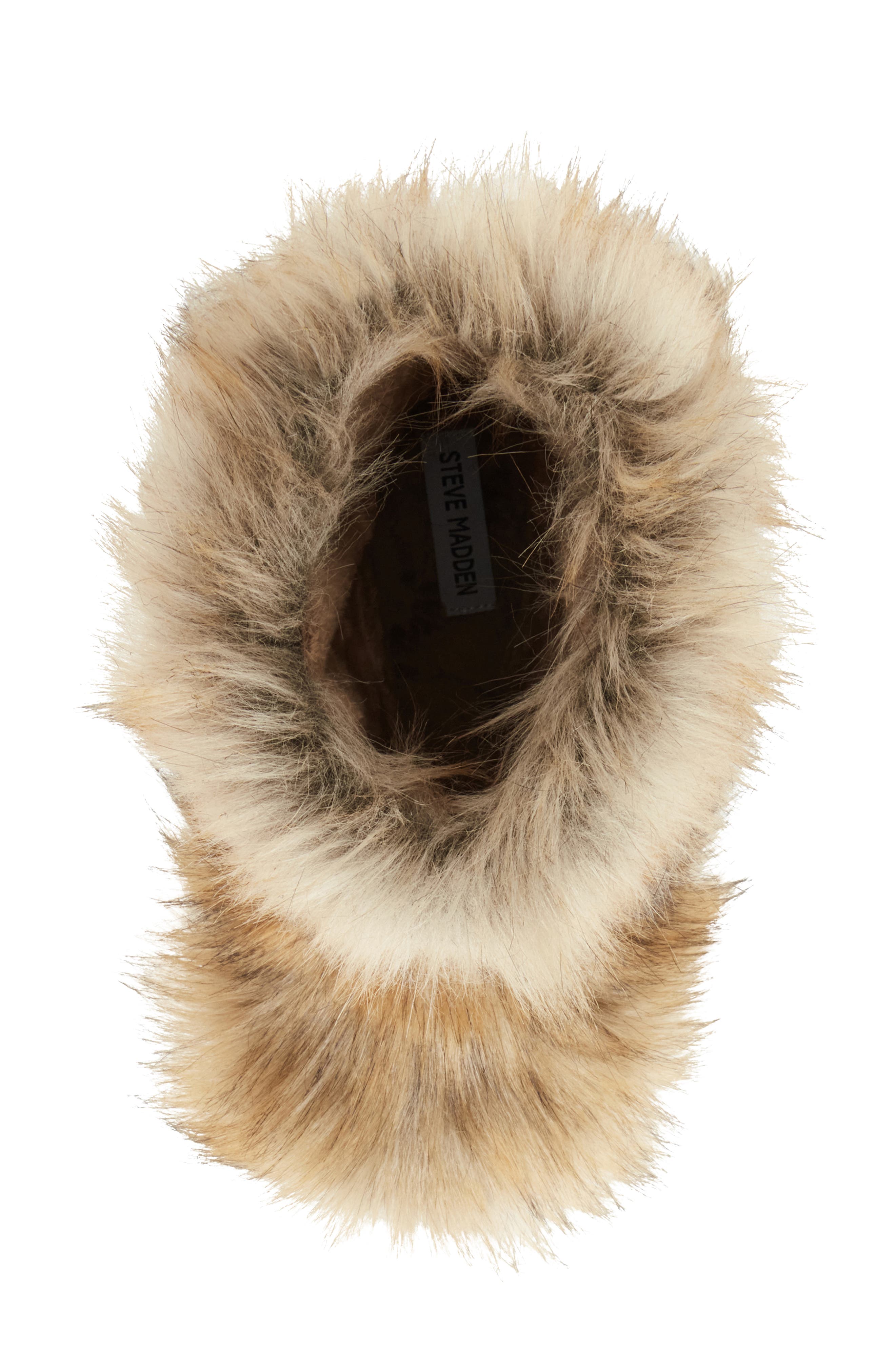 Steve Madden Beastie Faux Fur Bootie, Alternate, color, 