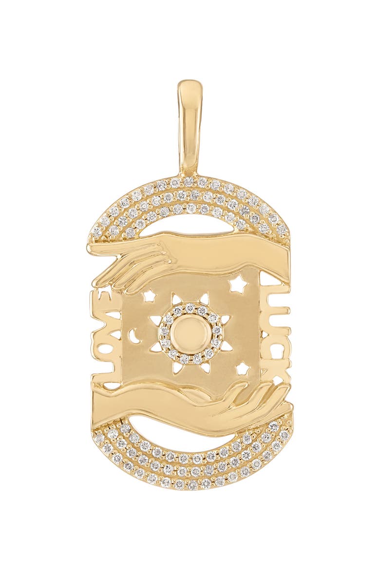 Manifest Pendant, Main, color, GOLD/ BLUE MOONSTONE/ DIAMOND
