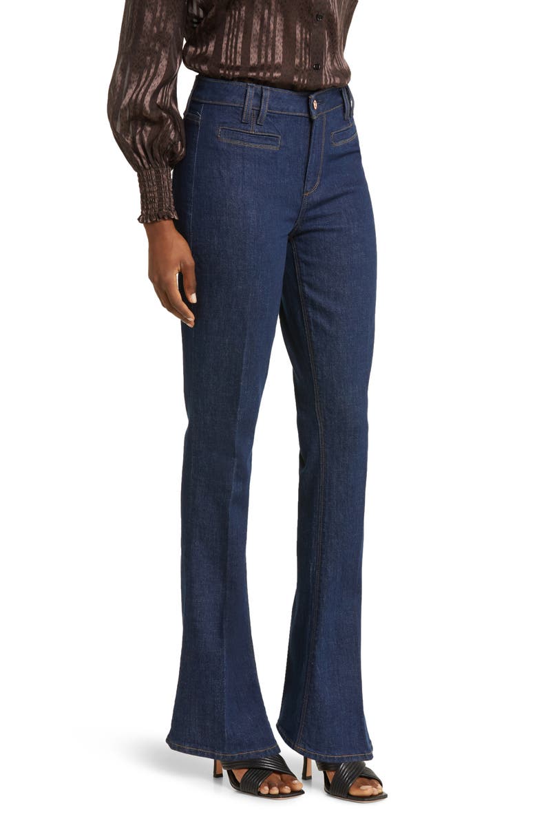 PAIGE Manhattan High Waist Bootcut Jeans, Alternate, color,