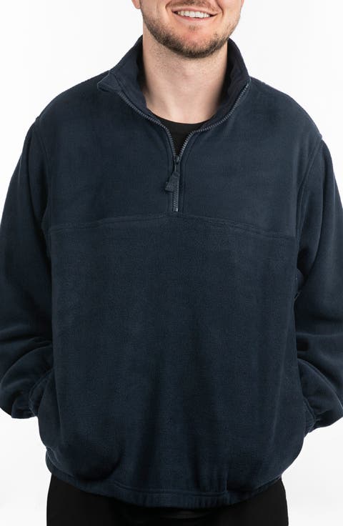Polar Fleece Quarter Zip Sweatshirt