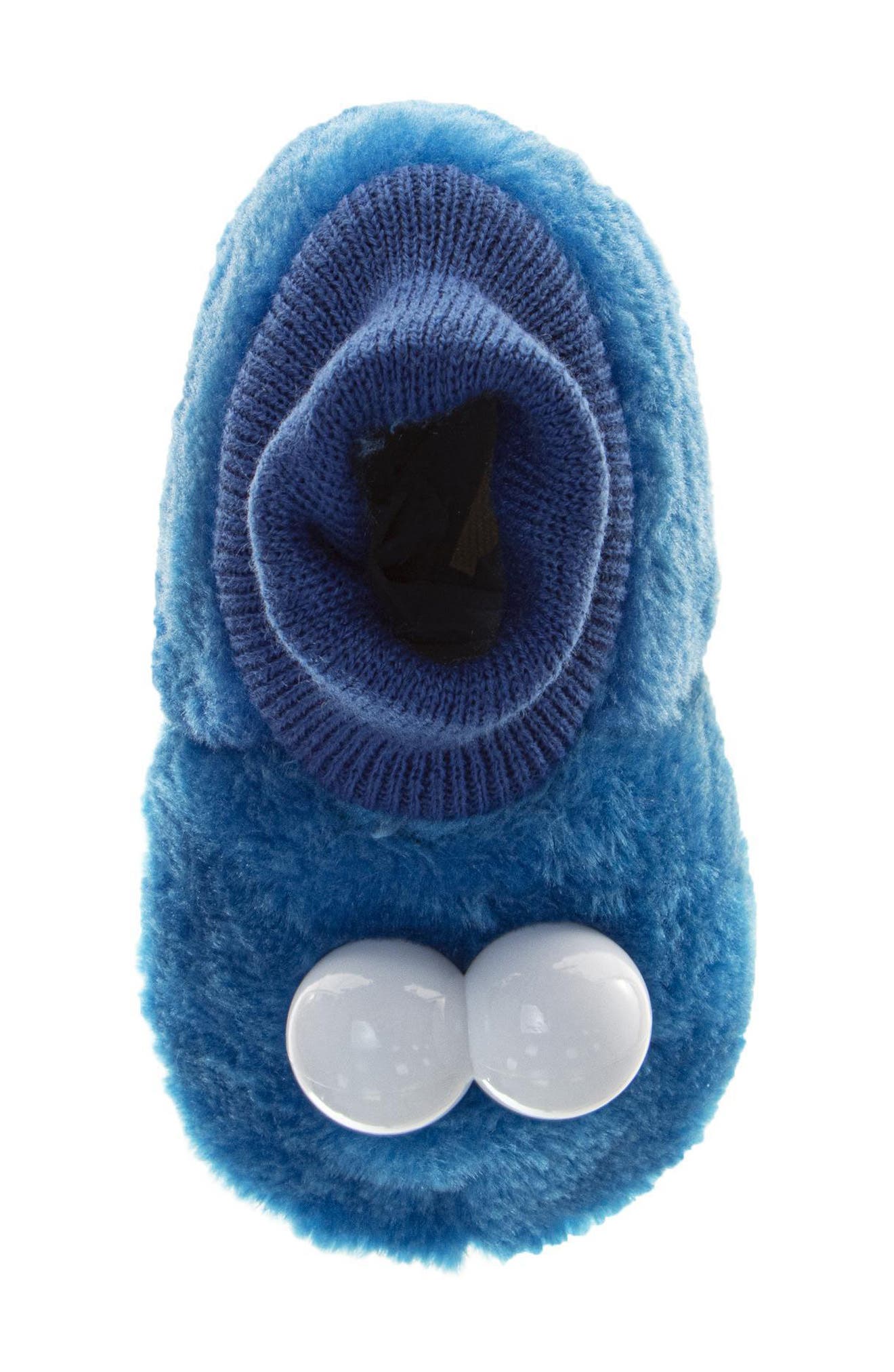 Kids' Sesame Street® Curious Cookie Monster Slipper, Alternate, color, BLUE