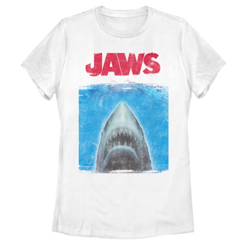 Women's Jaws Shark Movie Poster  Graphic T-Shirt
