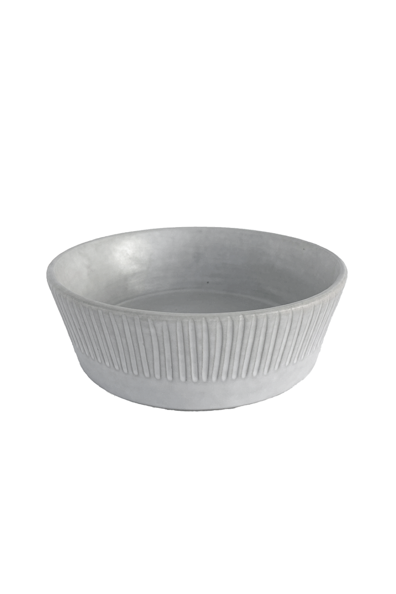Cloud Lines Serving Bowl, Main, color, White