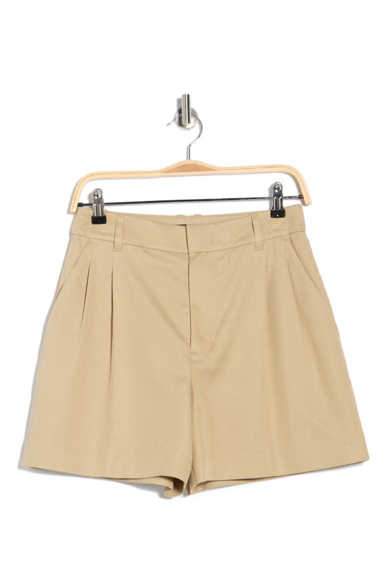 The Harlow Shorts in Drapey Twill, Alternate, color, HERITAGE KHAKI