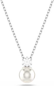 Swarovski Matrix Faux Pearl & Crystal Pendant Necklace