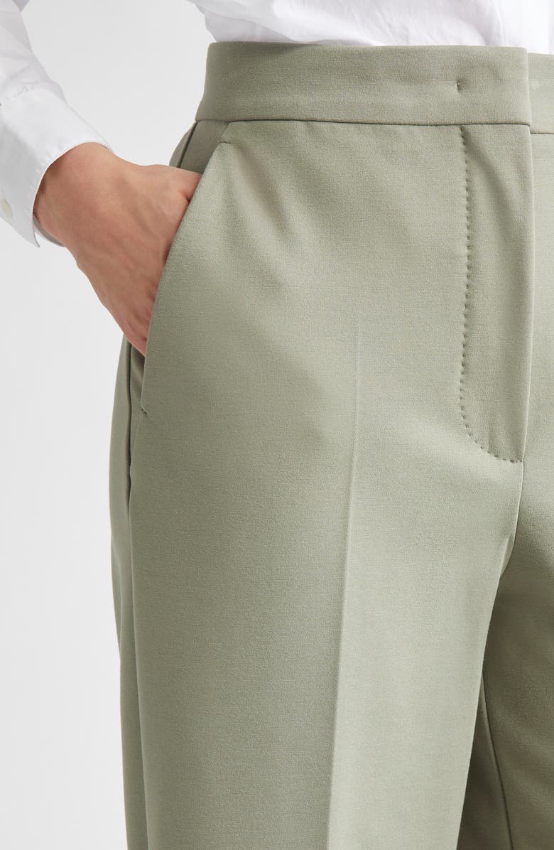 Max Mara Biada Jersey Wide Leg Pants, Alternate, color, Sage Green