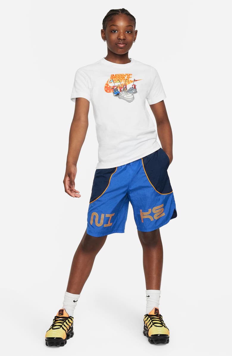 Nike Kids' Boxy Crew Tee, Alternate, color, White