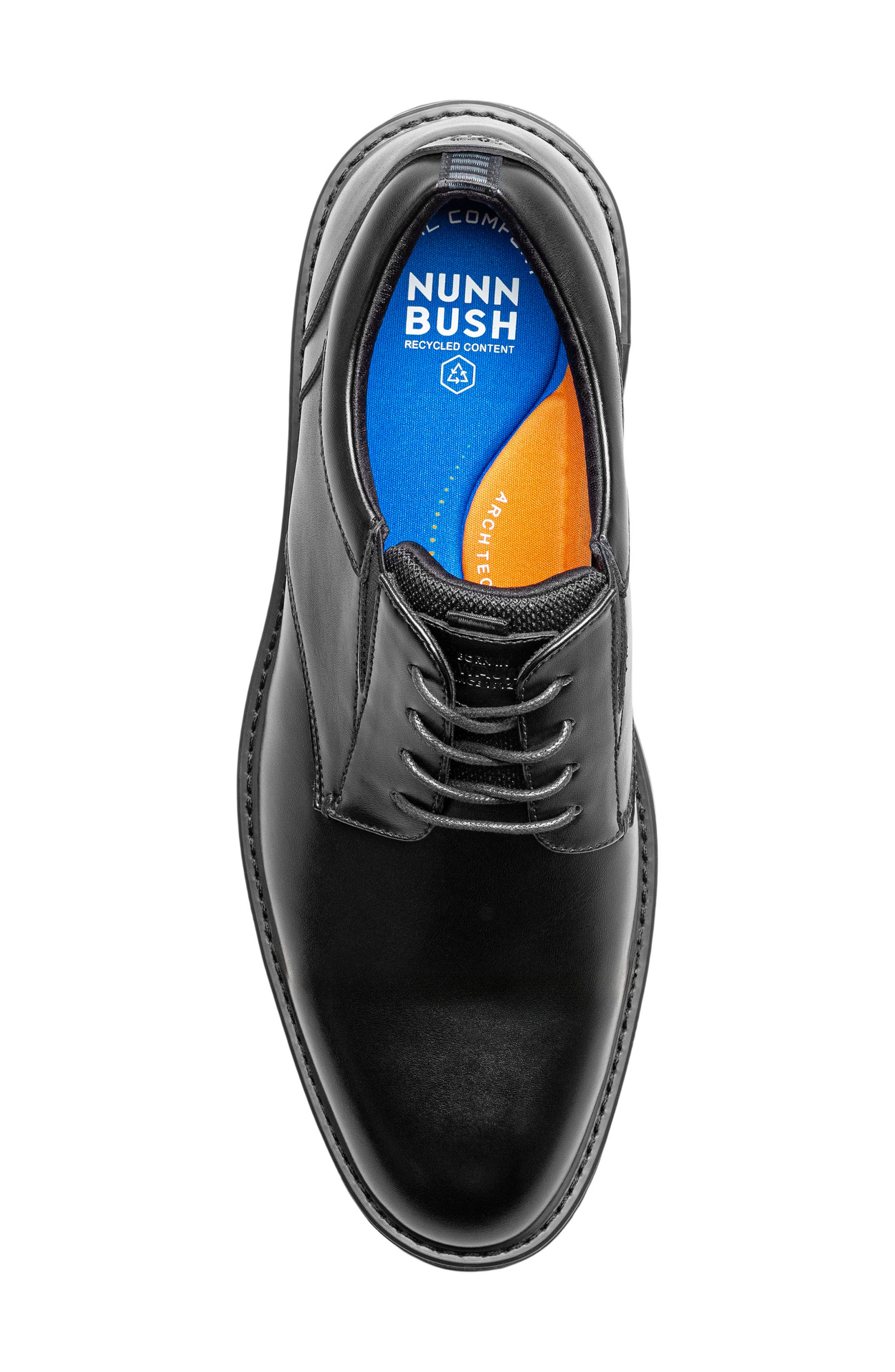NUNN BUSH Gates Plain Toe Derby - Wide Width Available, Alternate, color, Black