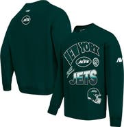PRO STANDARD Men's Pro Standard Green New York Jets Turn It Up Drop Shoulder Pullover Sweatshirt