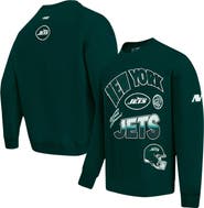 PRO STANDARD Men's Pro Standard Green New York Jets Turn It Up Drop Shoulder Pullover Sweatshirt