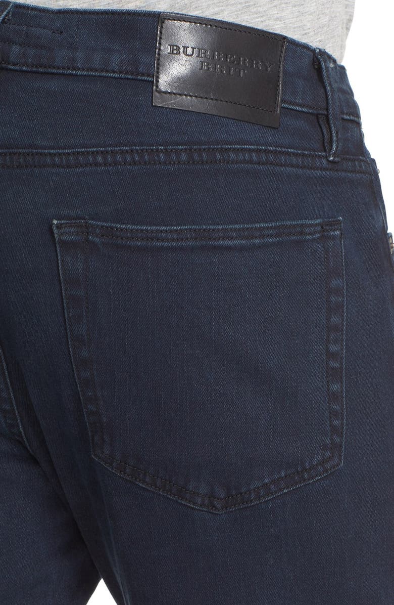 Burberry Straight Leg Jeans, Alternate, color, 