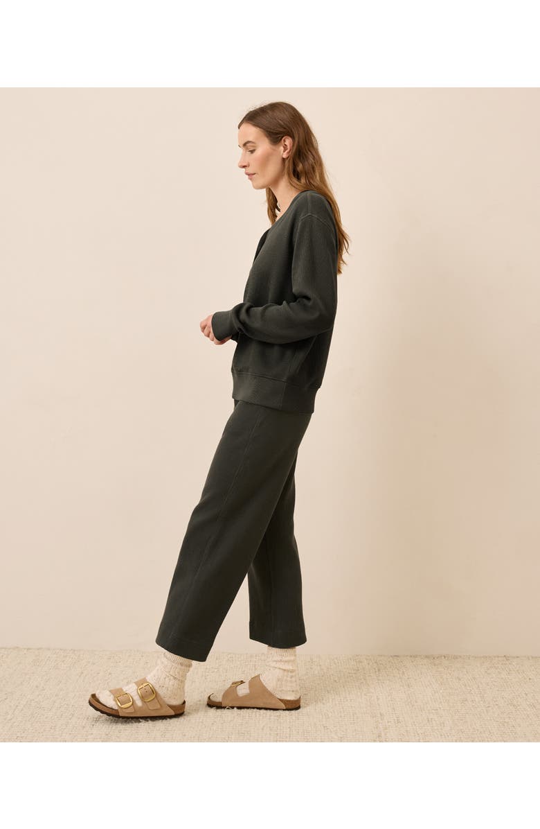 Pact Thermal Waffle Wide Leg Pant, Alternate, color, Oak