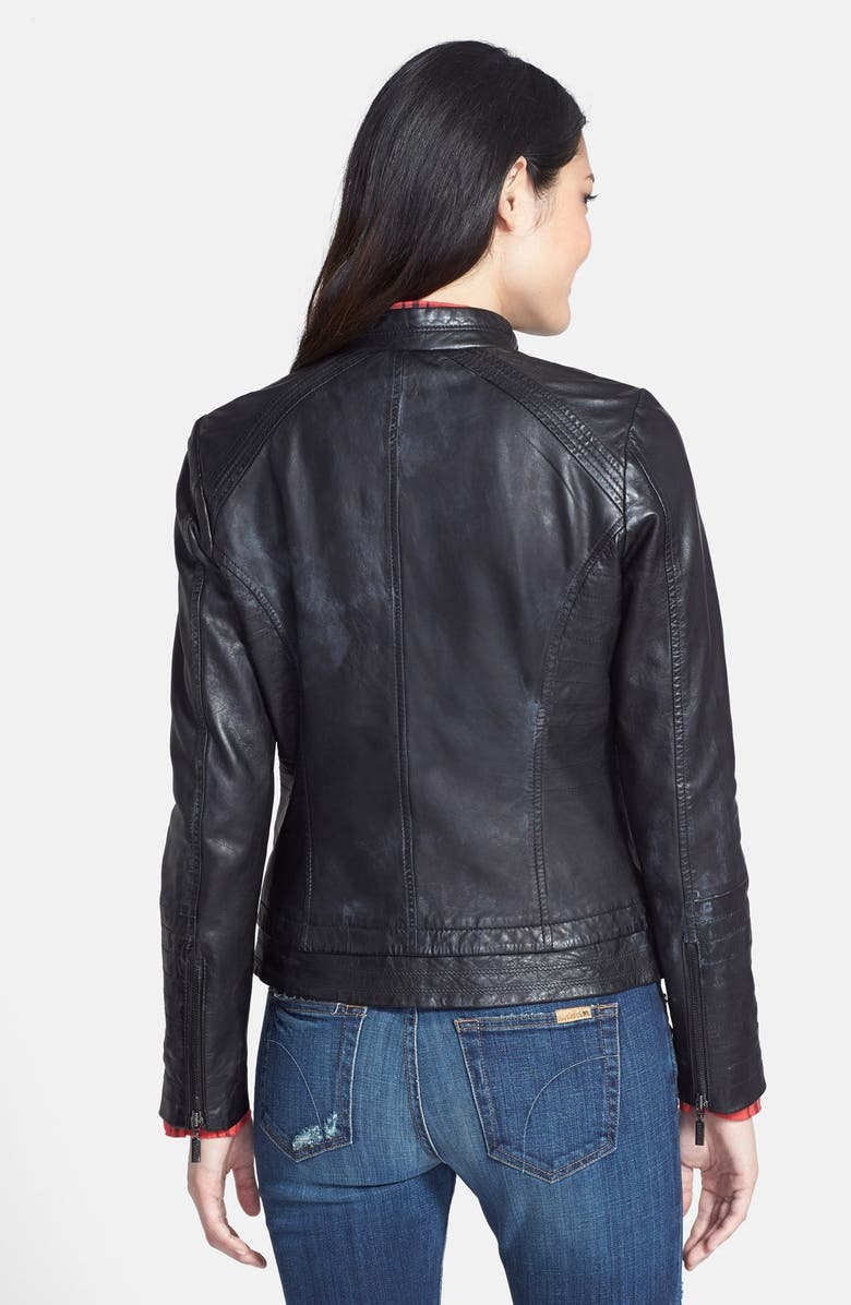 Bernardo Four-Pocket Leather Jacket, Alternate, color,