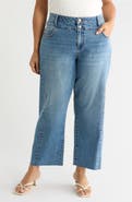 KUT from the Kloth Raw Hem High Waist Wide Leg Jeans