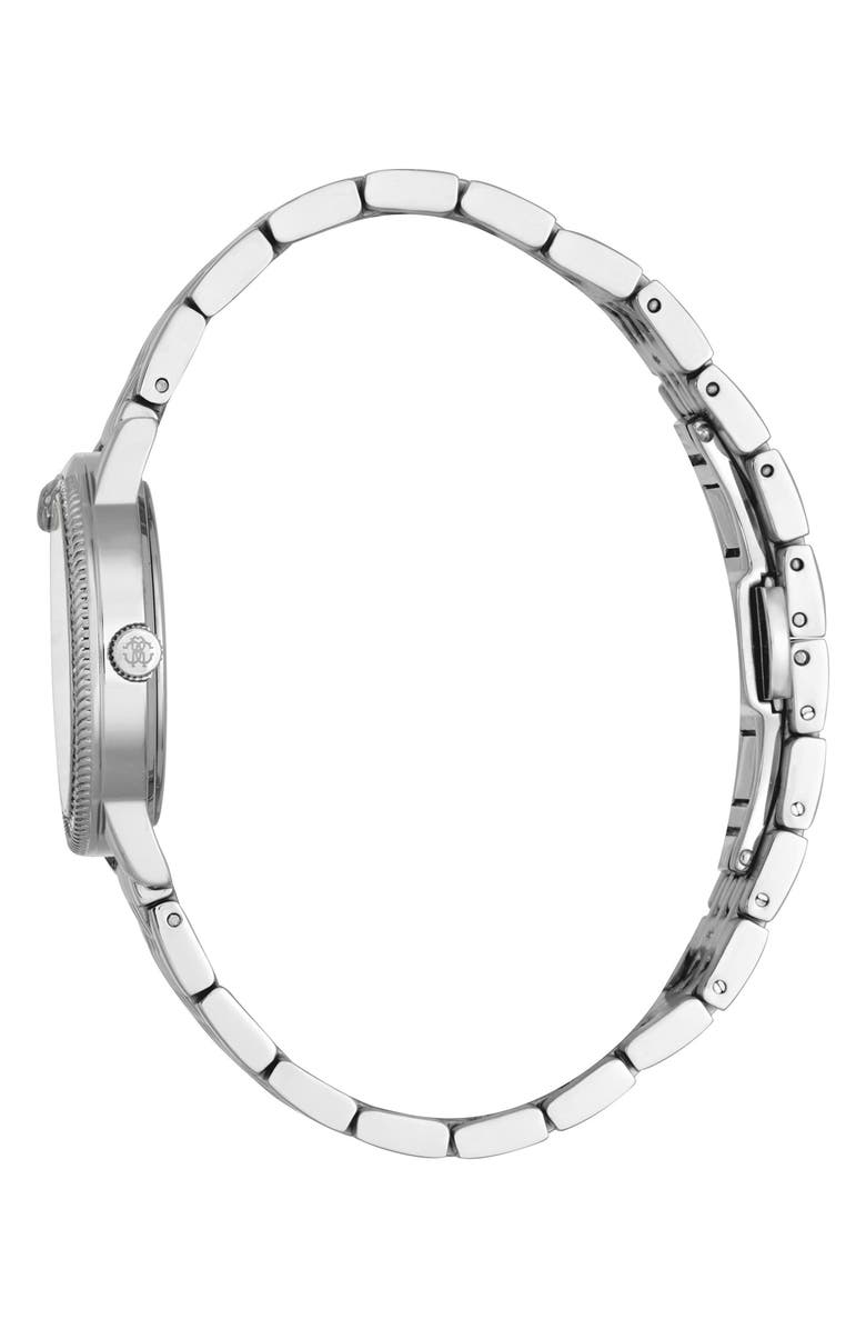 Roberto Cavalli Mother-of-Pearl Quartz Bracelet Watch, 32mm, Alternate, color, 