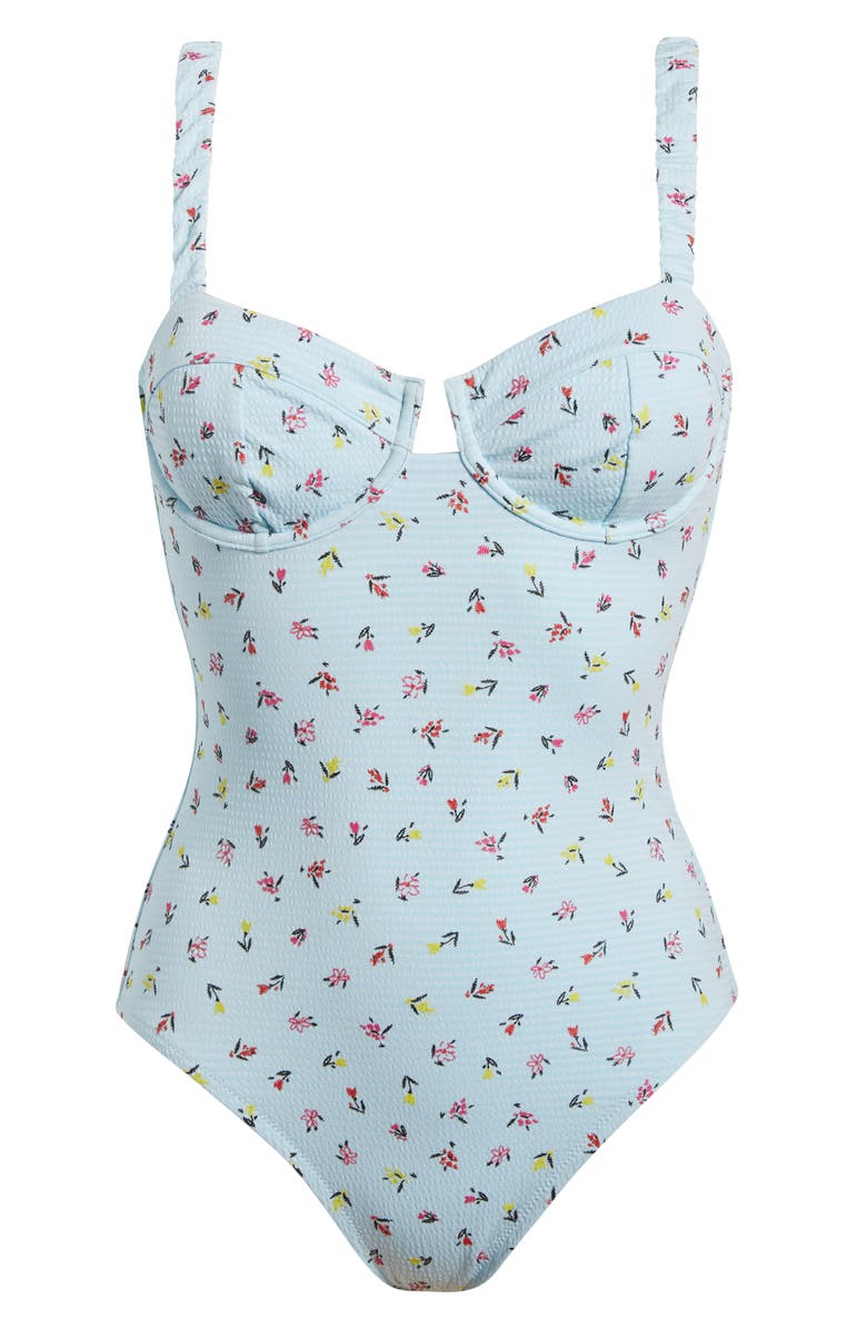 Solid & Striped Verona Embroidered Seersucker One-Piece Swimsuit, Alternate, color, Embroidered Floral Sky