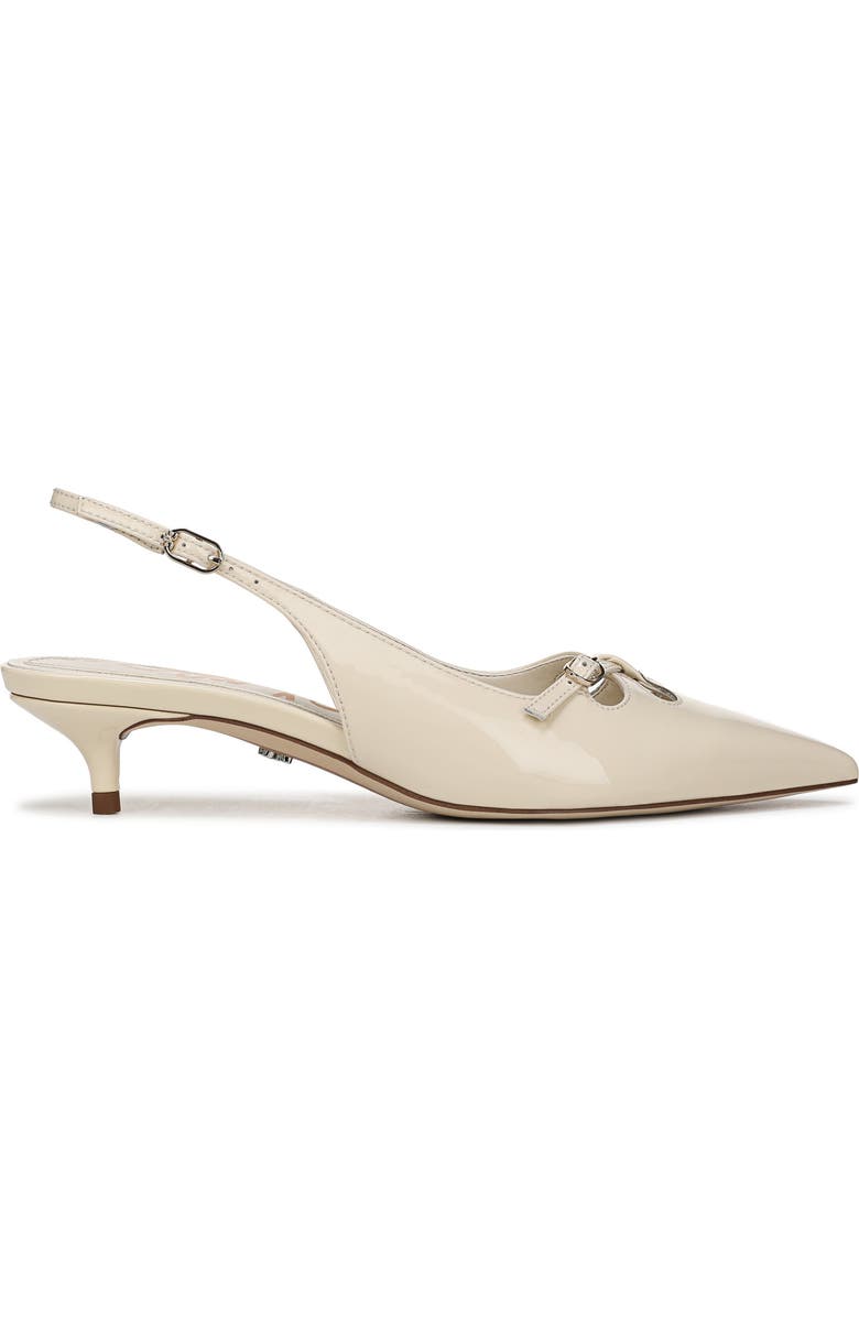 Sam Edelman Fauna Kitten Heel Slingback Pump, Alternate, color, Modern Ivory