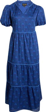 SUGARLIPS Briza Medallion Renley Tiered Maxi Dress