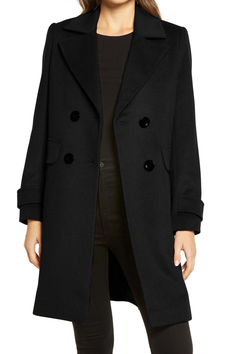 Sam Edelman Double Breasted Coat, Main, color, 