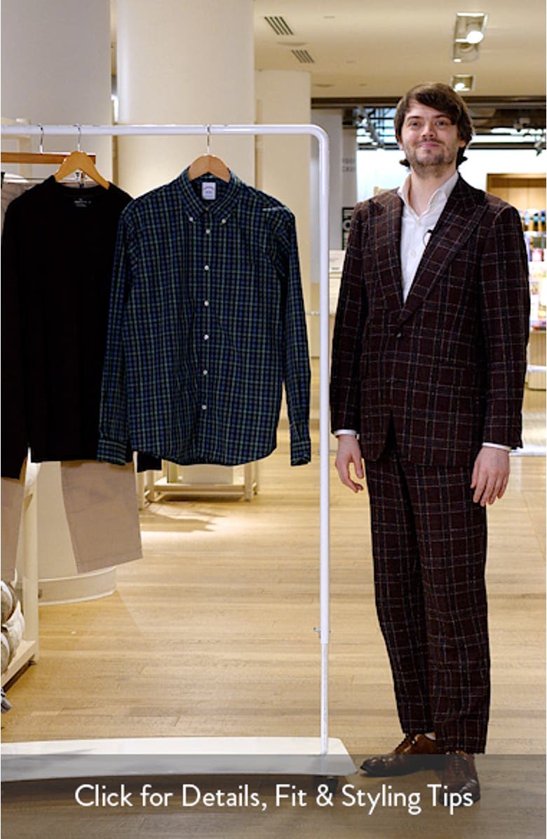 Friday Check Cotton Poplin Button-Down Shirt, sales video thumbnail