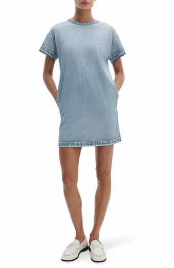 rb Miramar Kelly Cotton Faux Denim T-Shirt Dress