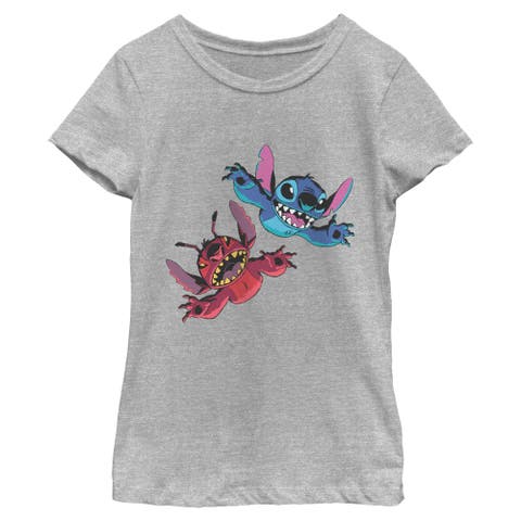 Girls' Leroy Vs Blue Alien Graphic Short Sleeve T-shirt