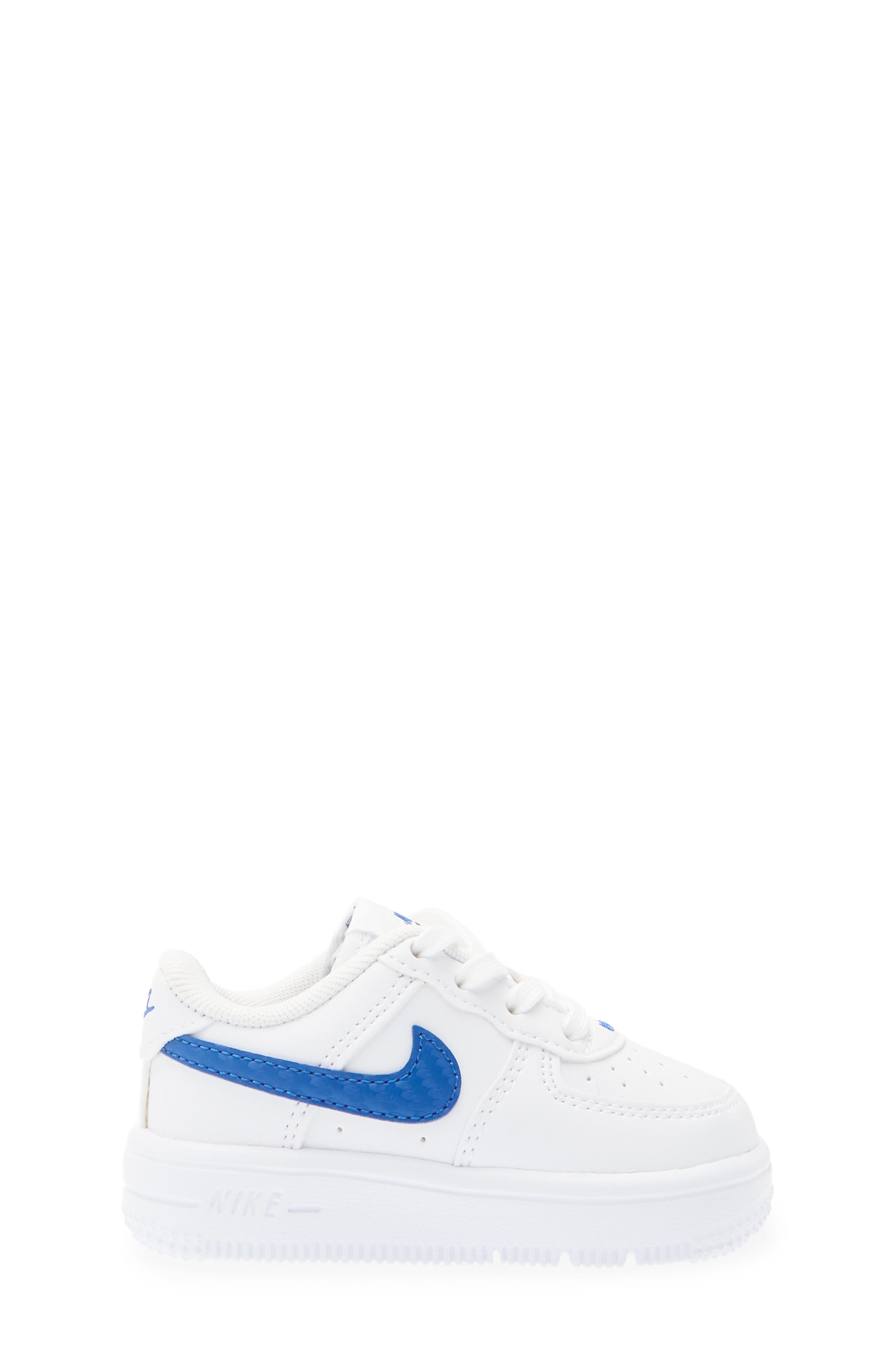 Kids' Air Force 1 Sneaker, Alternate, color, WHITE/ GAME ROYAL