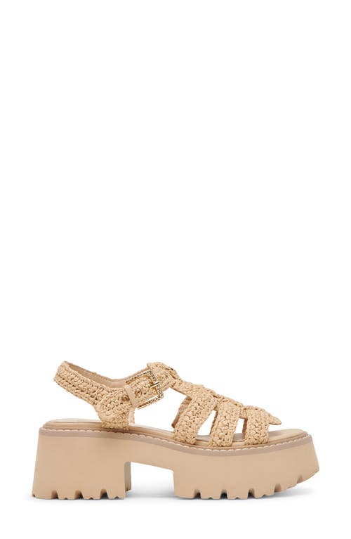 Shop Dolce Vita Latice Strappy Sandal In Light Natural Knit