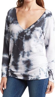 GO COUTURE Double Laced Tie Dye T-Shirt