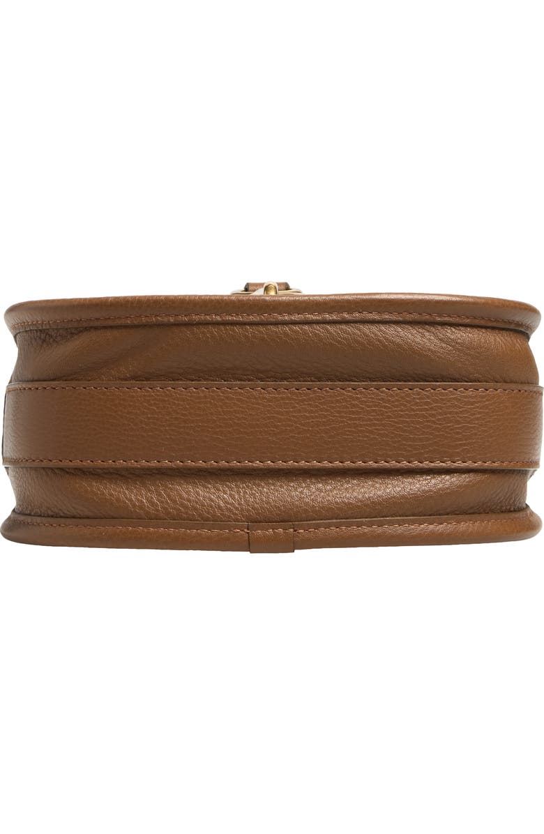 Burberry Mini B Clip Messenger Bag, Alternate, color, Hazel