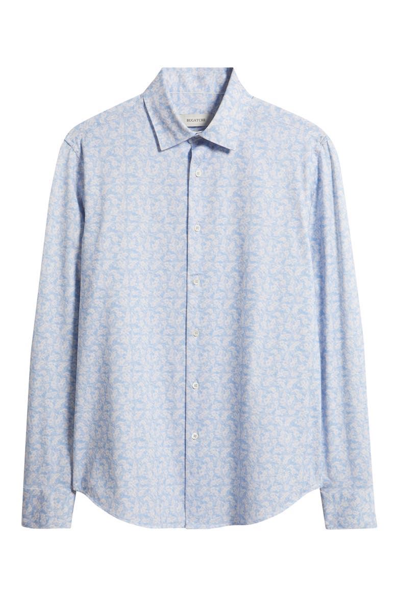 James OoohCotton® Floral Print Button-Up Shirt, Alternate, color, LAVENDER