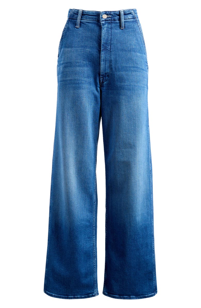 MOTHER The Major Sneak Roller High Waist Wide Leg Jeans, Alternate, color,