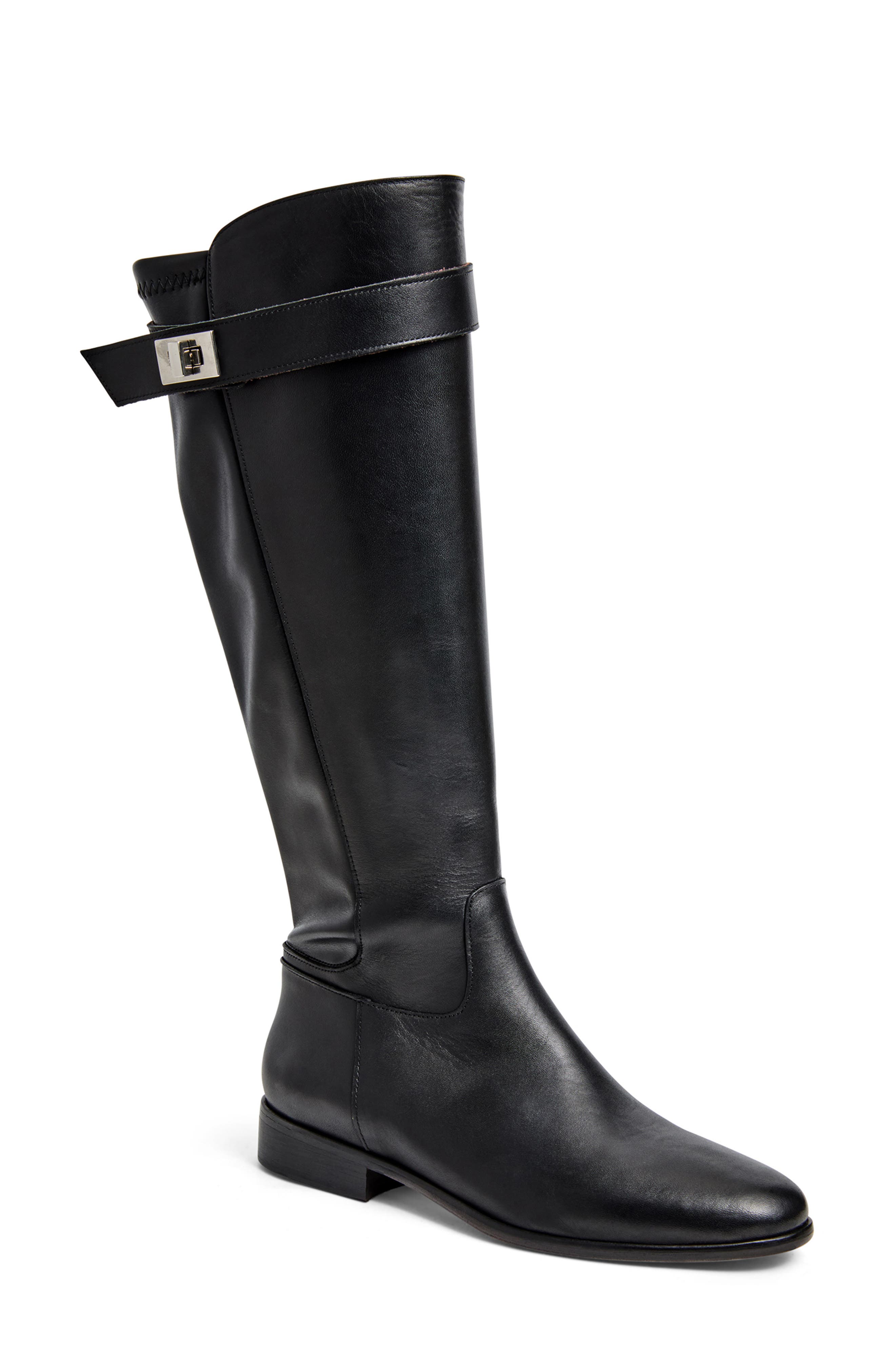 Bruno Magli Pamelina Knee High Boot, Main, color, Black