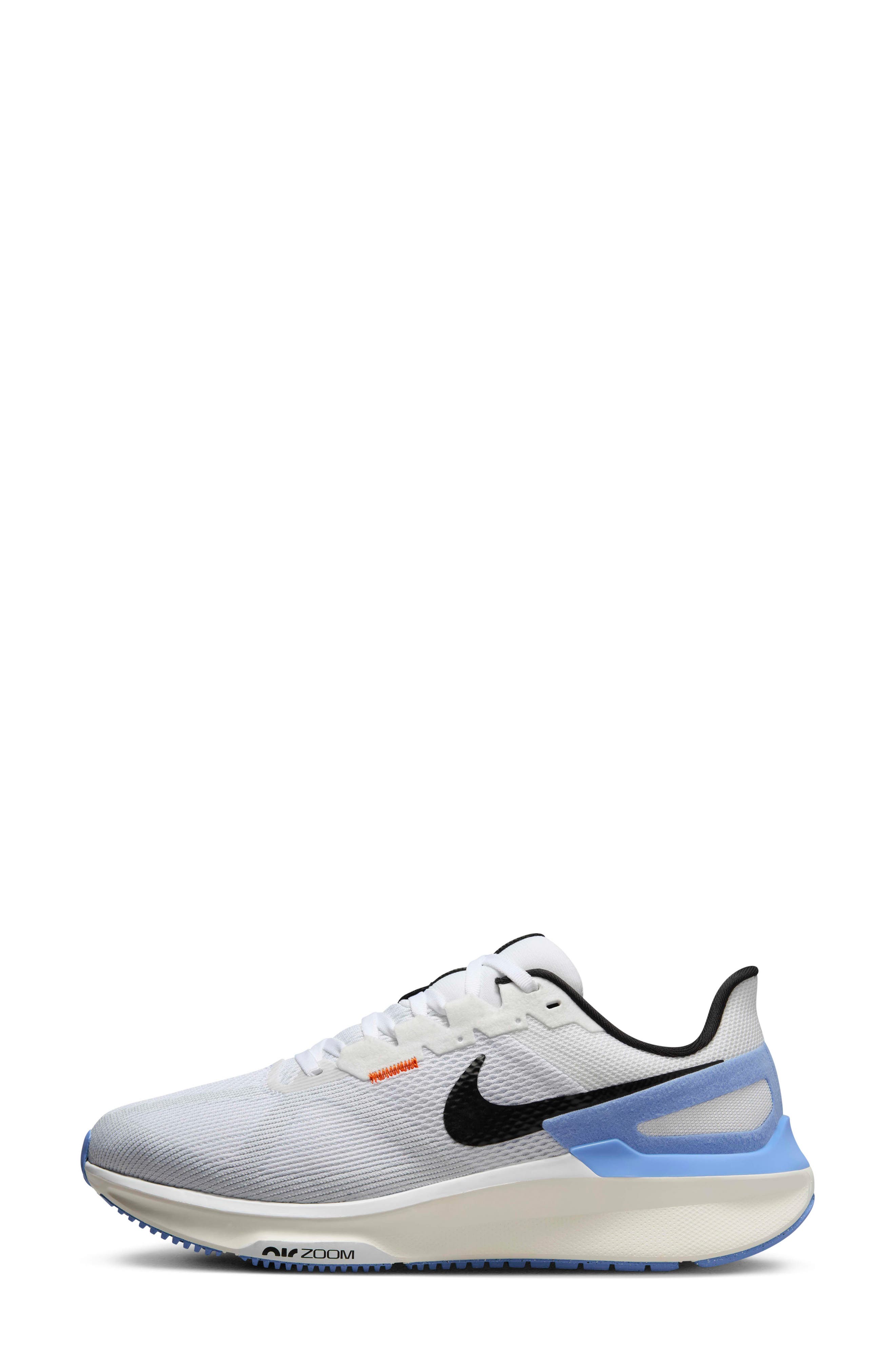 Nike Air Zoom Structure 25 Road Running Shoe, Alternate, color, White/ Royal/ Platinum/ Black