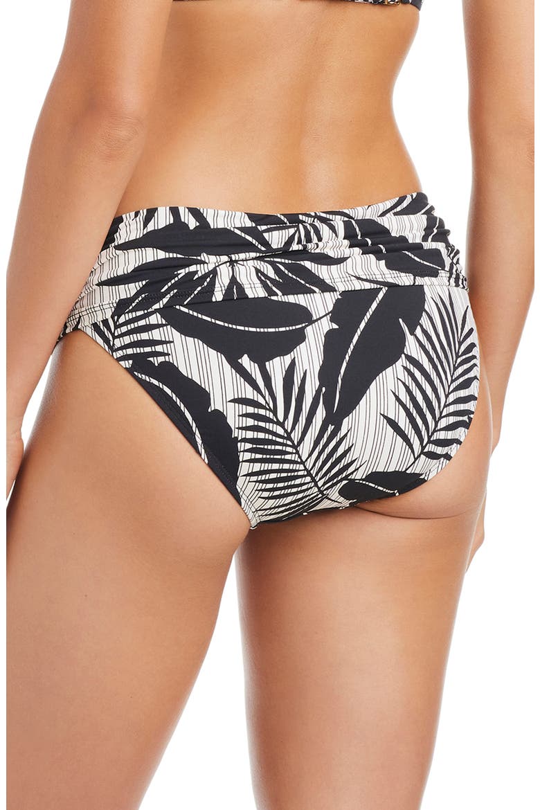 Sarong Hipster Bikini Bottoms, Alternate, color, BLACK