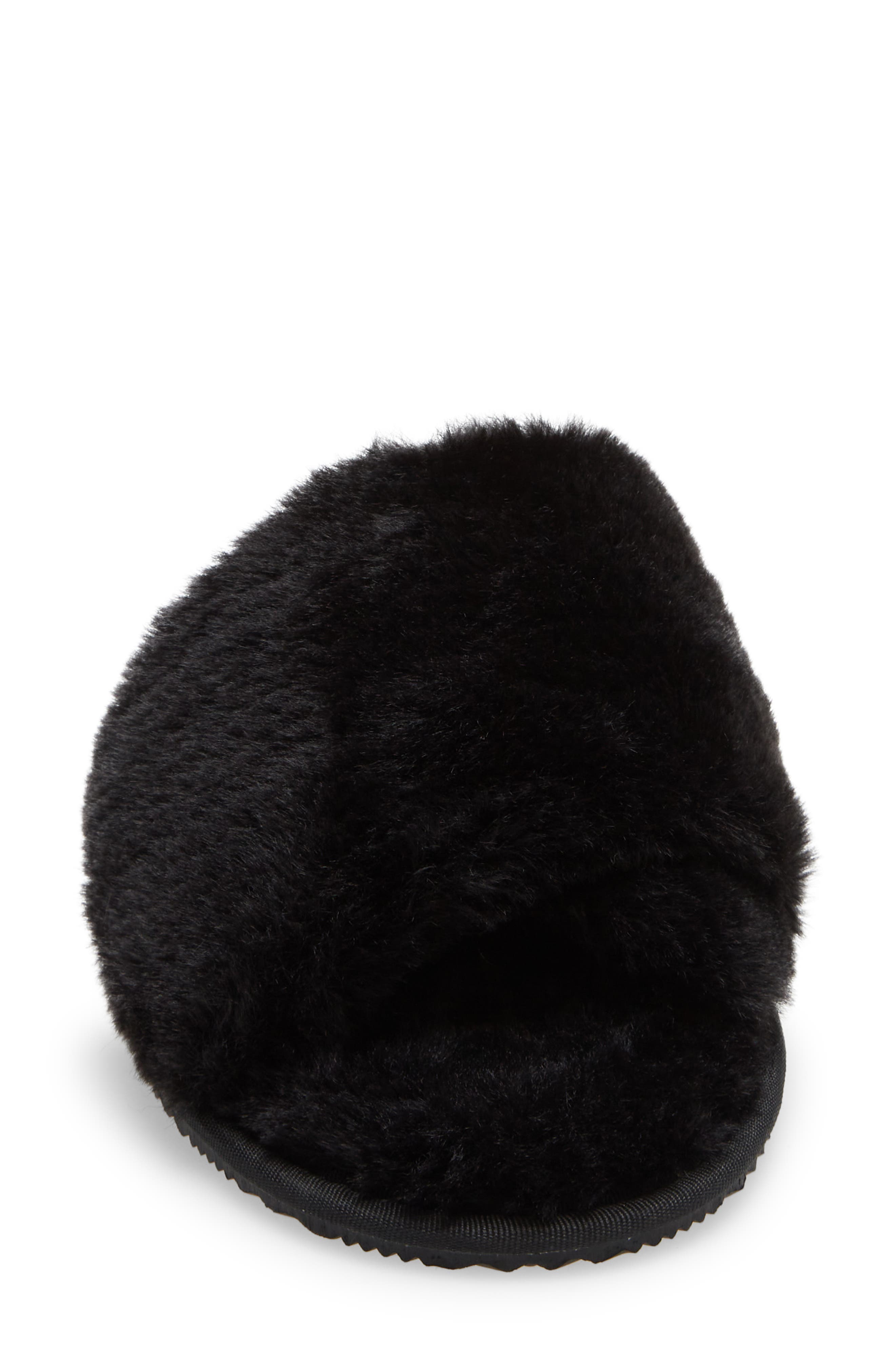 SOREL Go Mail Run Faux Fur Slide Slipper, Alternate, color, 