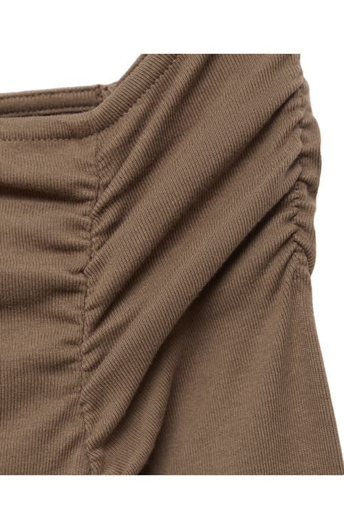 Mango Dress Medium Brown In Medium Brown