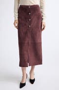 Altuzarra Pinkard Suede Midi Skirt