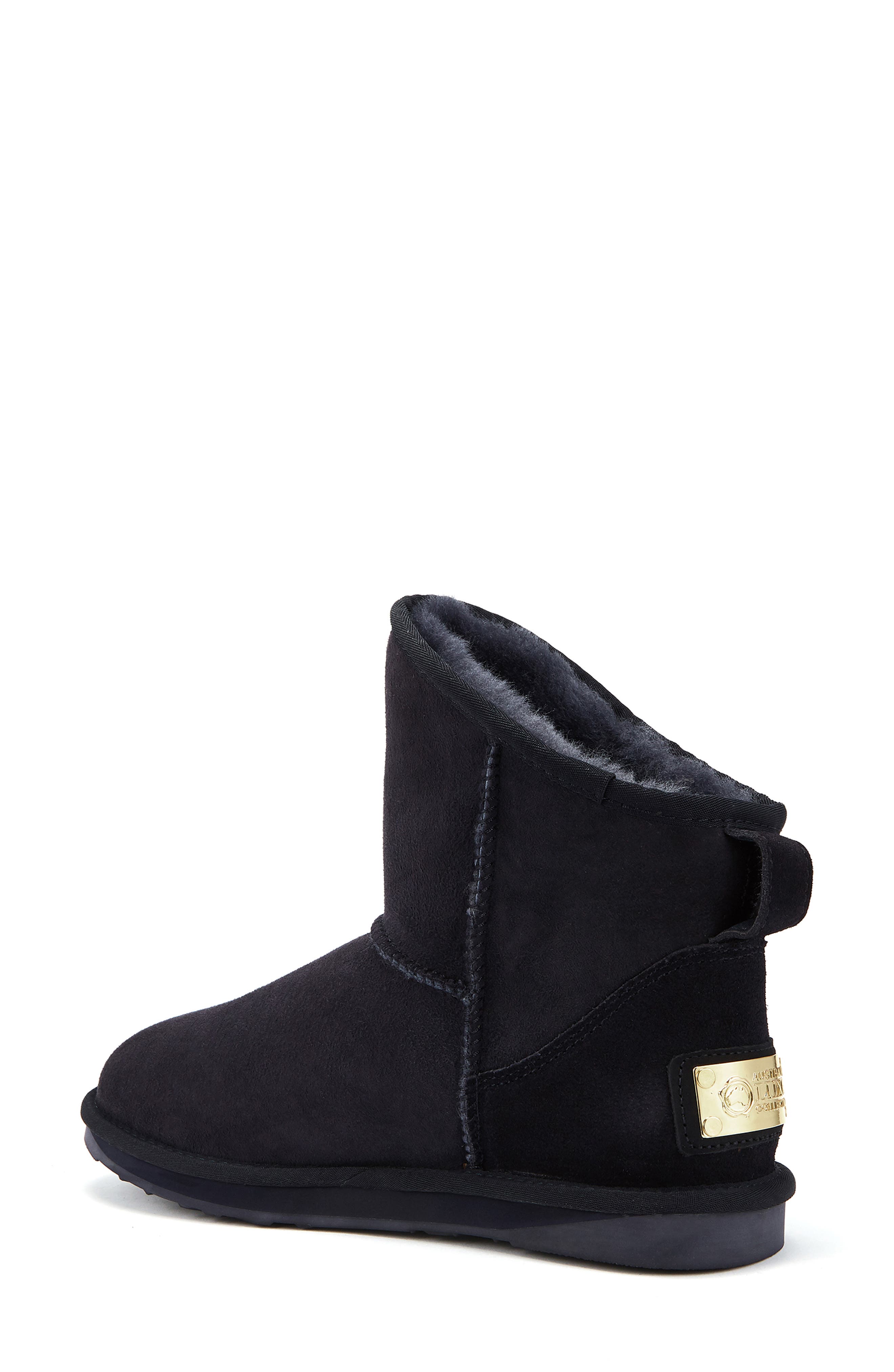 Australia Luxe Collective Cosy Xtra Short Genuine Shearling Bootie, Alternate, color, Navy