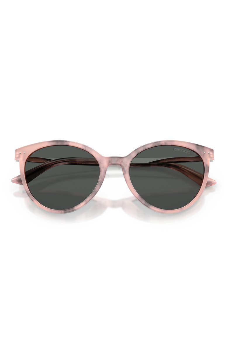53mm Phantos Sunglasses, Alternate, color, ROSE HAVANA / DARK GREY
