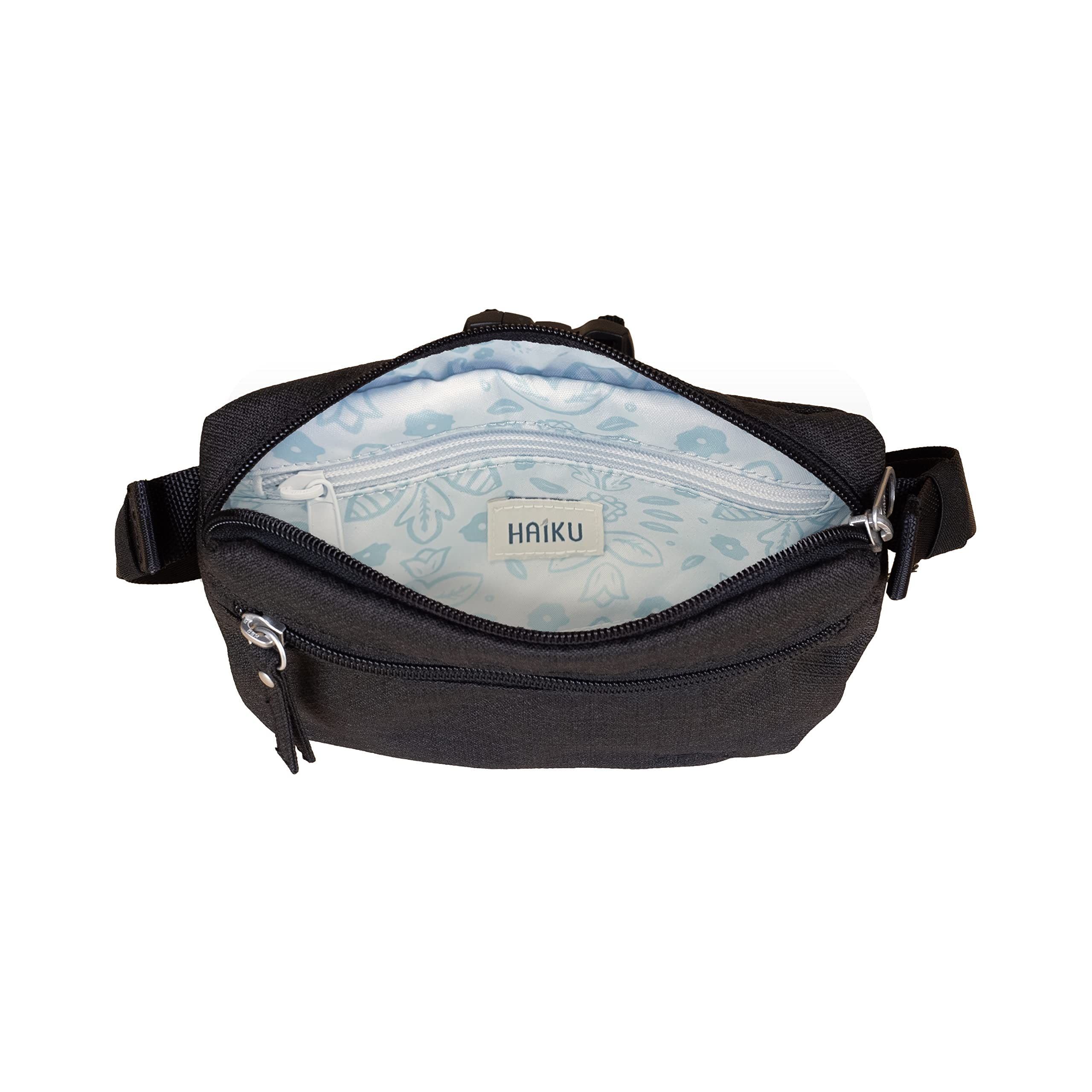 HAIKU Hopper waistpack or crossbody sling, Alternate, color, Black In Bloom